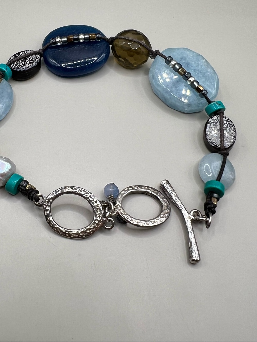 Silpada Blue Watercolors Toggle Bracelet B2240 - Picture 8 of 10